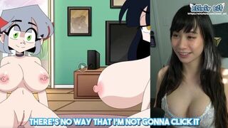 TWO big boobs girls get carried away making out and fingering each other in front of their male frie - porn video